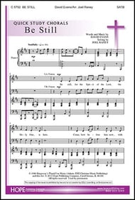 Be Still SATB choral sheet music cover Thumbnail